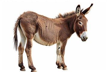 Donkey isolated on a white background