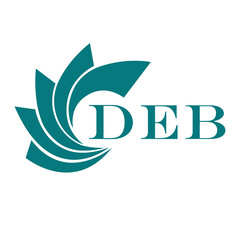 Fototapeta premium DEB letter design. DEB letter technology logo design on a white background.