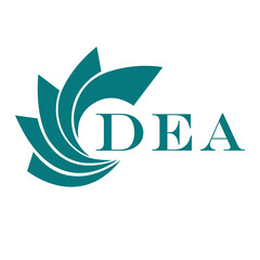 Fototapeta premium DEA letter design. DEA letter technology logo design on a white background.