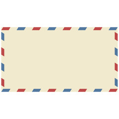 Airmail letter envelope, old yellow envelope delivered by air mail - obrazy, fototapety, plakaty