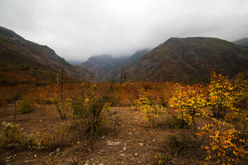View of the mountains in Armenia