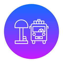 Bus Stop Icon of Smart City iconset.