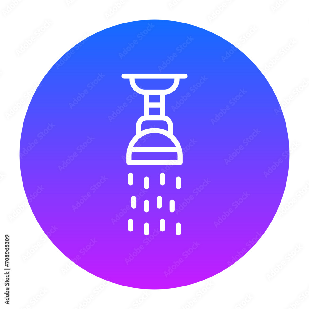 Sticker shower icon of interior iconset.