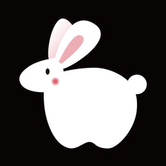 うさぎ　白