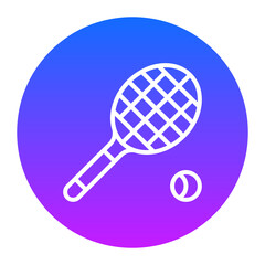 Tennis Racket Icon of Hotel Services iconset.