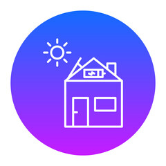 Solar House Icon of Real Estate iconset.