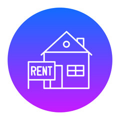 Rent House Icon of Real Estate iconset.