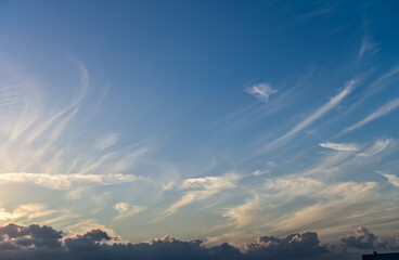 sky at sunset in winter on the island of Cyprus 3