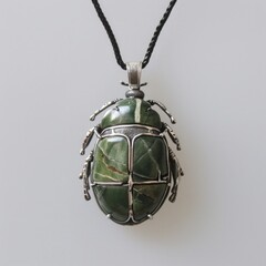 Pendant made of stones in the shape of a beetle