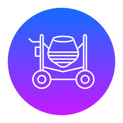 Concerete Mixer Icon of Construction Tools iconset.