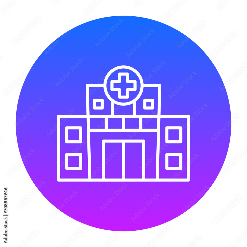 Poster Hospital Icon of Medicine iconset.