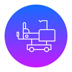 Hospital Bed Icon of Medicine iconset.