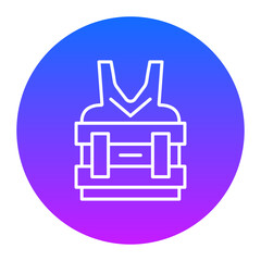Bullet Proof Vest Icon of Crime and Law iconset.