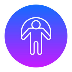Person skipping rope Icon of Physical Fitness iconset.