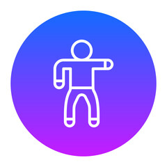 One Arm Bend Left Icon of Physical Fitness iconset.