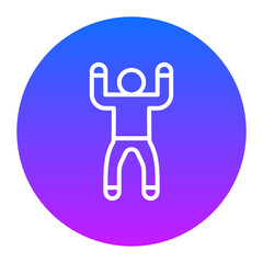 Mountain Pose Upward Icon of Physical Fitness iconset.