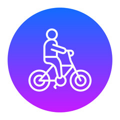 Obraz premium Cycling Icon of Workout App iconset.