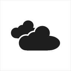 cloudy vector icon line template