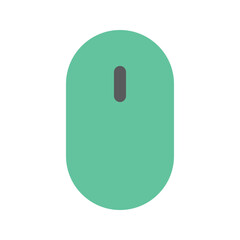 Illustration vector graphic icon of Mouse. Flat Style Icon. Computer And Device Themed Icon. Vector illustration isolated on white background. Perfect for website or application design.