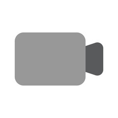 Illustration vector graphic icon of Video Camera. Flat Style Icon. Computer And Device Themed Icon. Vector illustration isolated on white background. Perfect for website or application design.