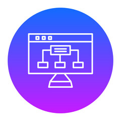 Website Hierarchy Icon of Computer Programming iconset.