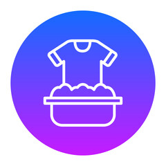 Hand Washing Clothes Icon of House Cleaning iconset.