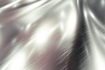 シルバーの滑らかなメタリック背景, Generative AI