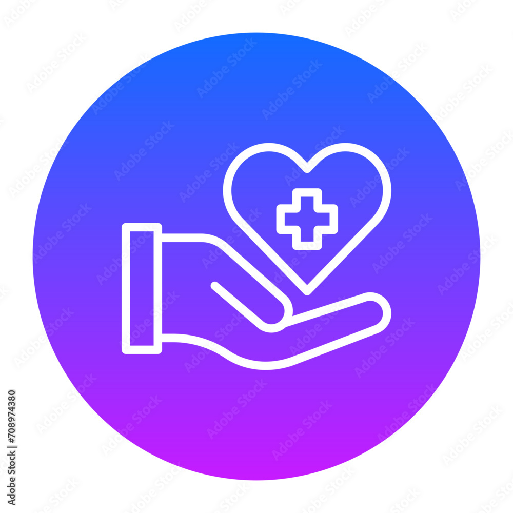 Sticker Medical Assistance Icon of Donations iconset.