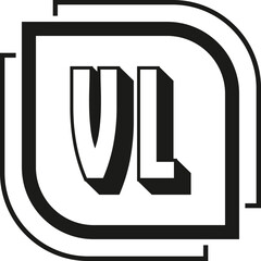 VL letter logo design on white background. VL logo. VL creative initials letter Monogram logo icon concept. VL letter design