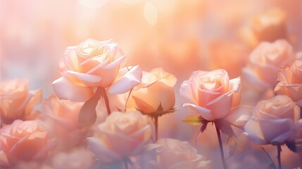 fragrance beauty roses background illustration garden vibrant, delicate romantic, elegant stunning...