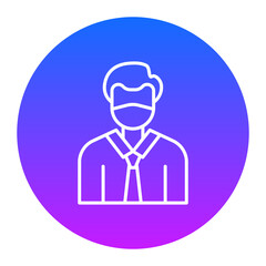 Man Wearing Mask Icon of Pollution iconset.