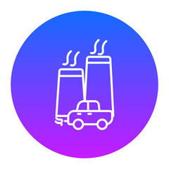 Obraz premium Air Pollution Icon of Pollution iconset.