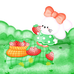 Bunny love strawberry 