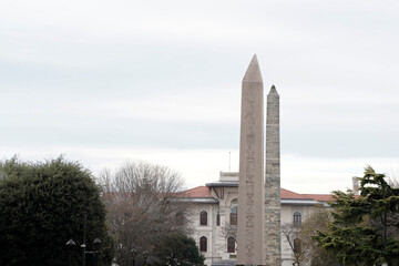 Sultanahmet Blue Mosque in Istanbul, Turkey - the minarets tower