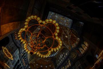 Hagia Sofia Mosque in Istanbul, Turkey - interior