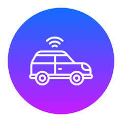 Smart Car Icon of Internet of Things iconset.