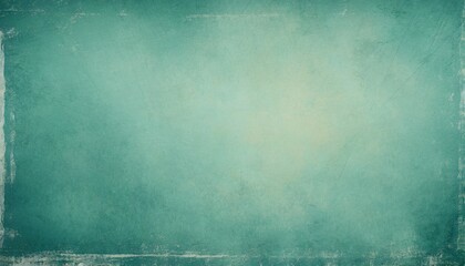 blue green background paper with border texture grunge old vintage teal color background that is elegant and distressed