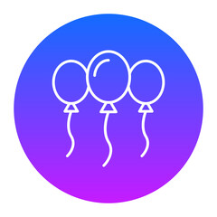 Balloons Icon of Birthday iconset.
