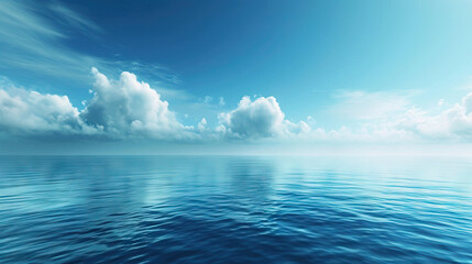 Cerulean Symphony: A Harmonious Melody of Sky Blue and Seafoam Coast of the Ocean.