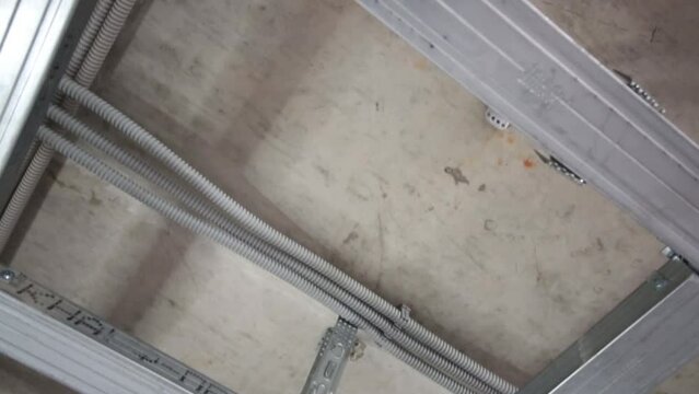 Framework made of metal profile Knauf for hung ceiling
