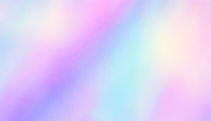 blurred soft focused abstract trendy rainbow holographic banner background in 80s style textile...