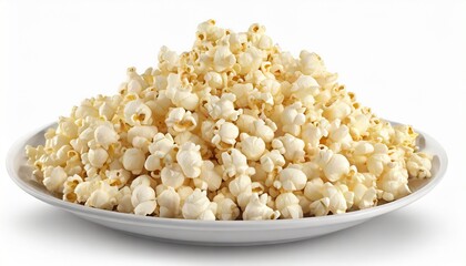 popcorn on white clipping path included