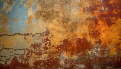 old cracked paint texture rusty color background with copy space