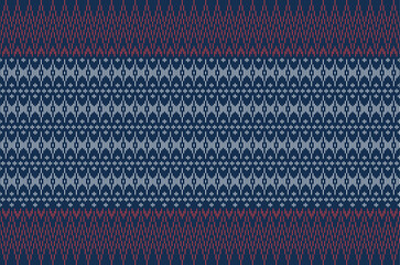 Geometric seamless patterns. Background design with zigzag line stripe seamless pattern. Thailand pattern traditional for texture, fabric, clothing, wrapping.