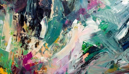 abstract background from the smears of acrylic paint mixing multicolored oil paint textured...