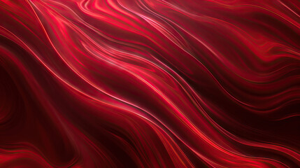 Obraz premium Crimson Cascade: A Vibrant Red Background with Dynamic Fluid Motion and Elegantly Curving Lines
