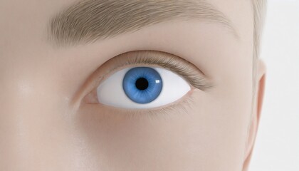 human blue healthy eye macro
