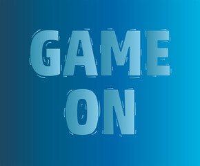 Game On font design Vector