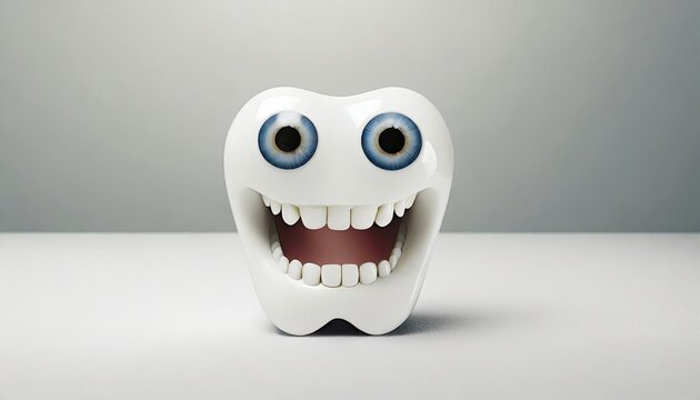 fun plastic teeth with eyes