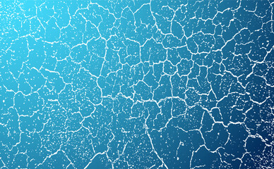 cracked effect on blue background with vintage grunge texture, cracked texture water texture blue abstract background texture crack water surface skin pattern